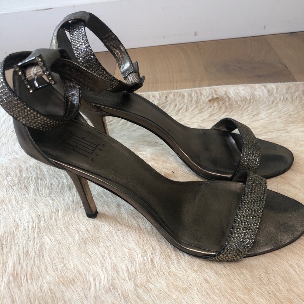 Pelli Moda sparkly ankle strap stiletto